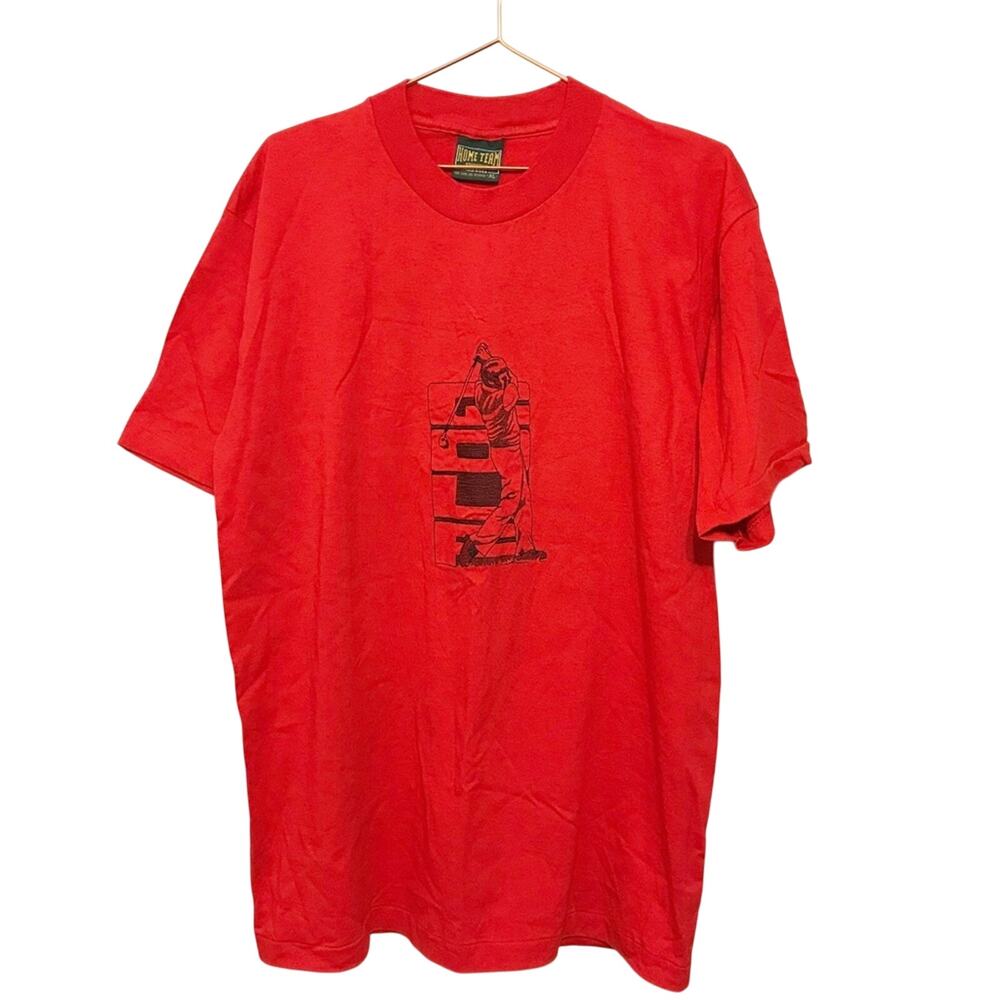 Vintage Home Team Embroidered Golf T-Shirt - Size XL